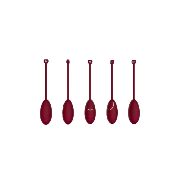 Œuf vibrant rouge avec télécommande USB 
